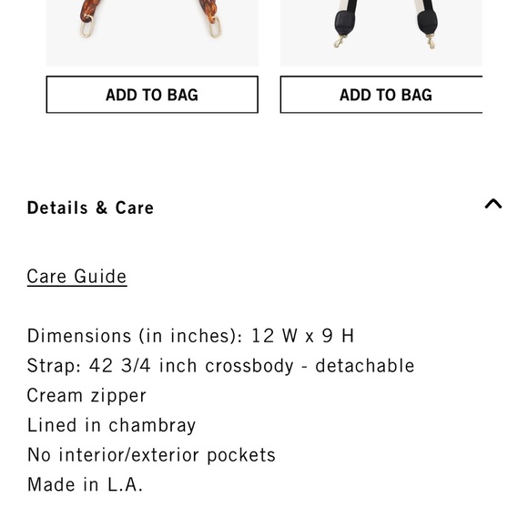 Clare V Sac Bretelle light nude with yellowish tint 12  by 9 - Picture 10 of 11